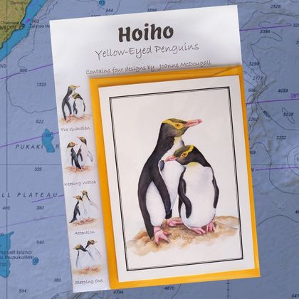 Cards, yellow-eye penguin